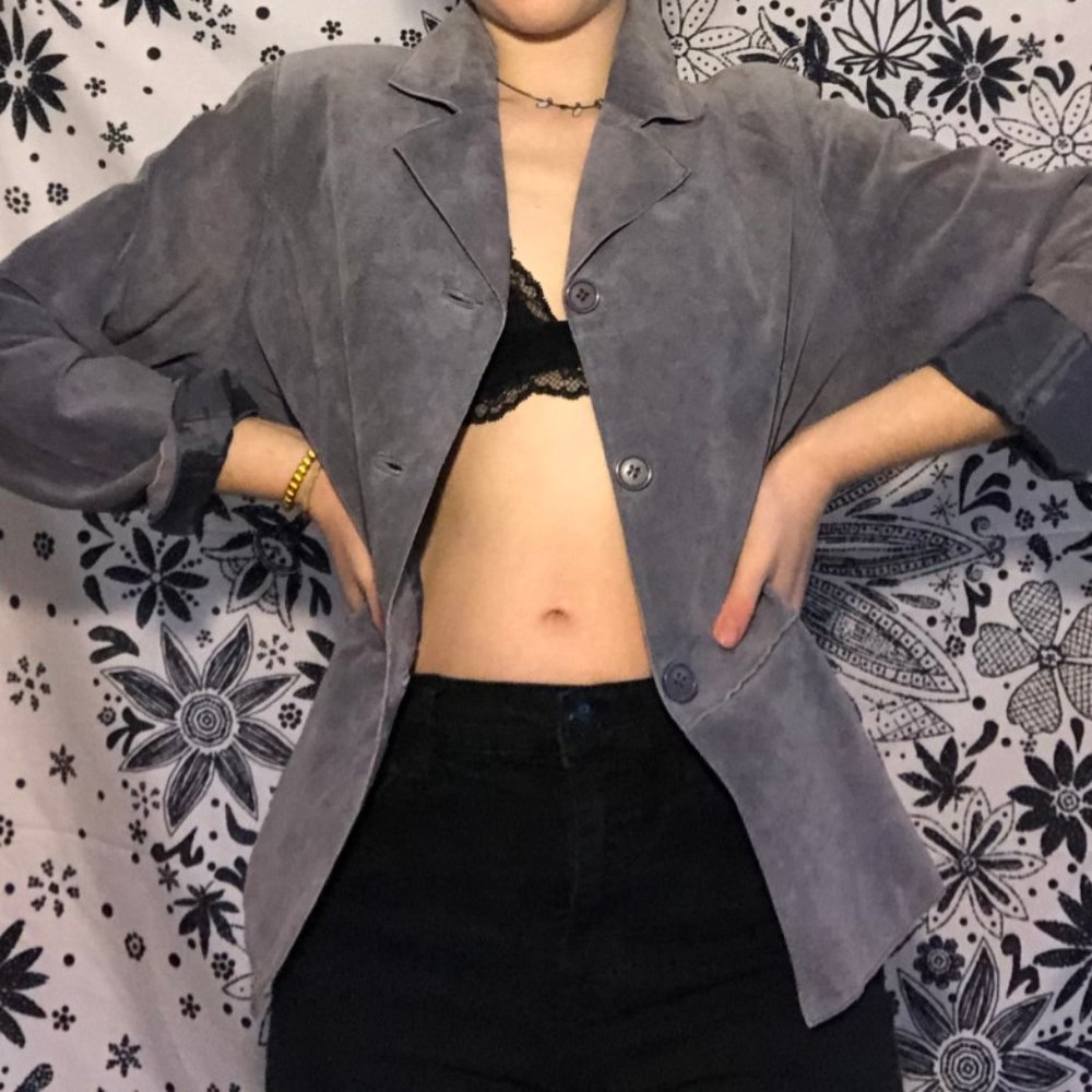 VINTAGE suede blazer